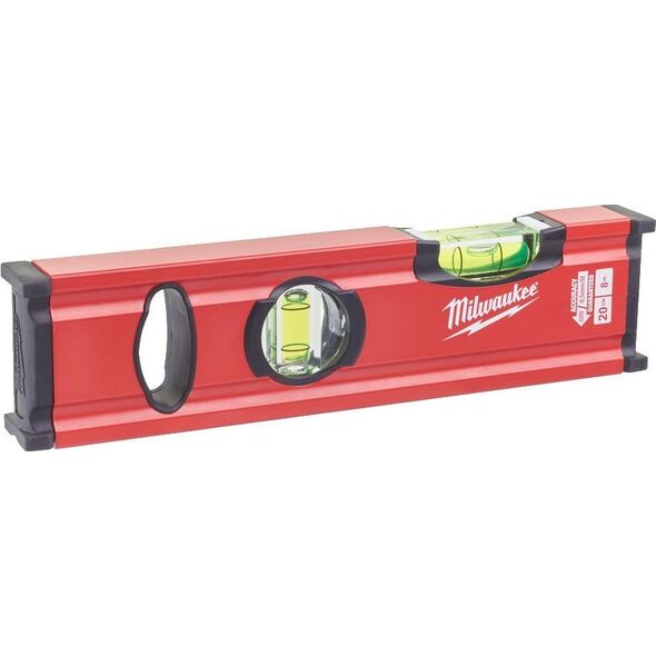Milwaukee POZIOMICA SLIM WSKAÅ¹NIK POZIOMU I PIONU 20CM