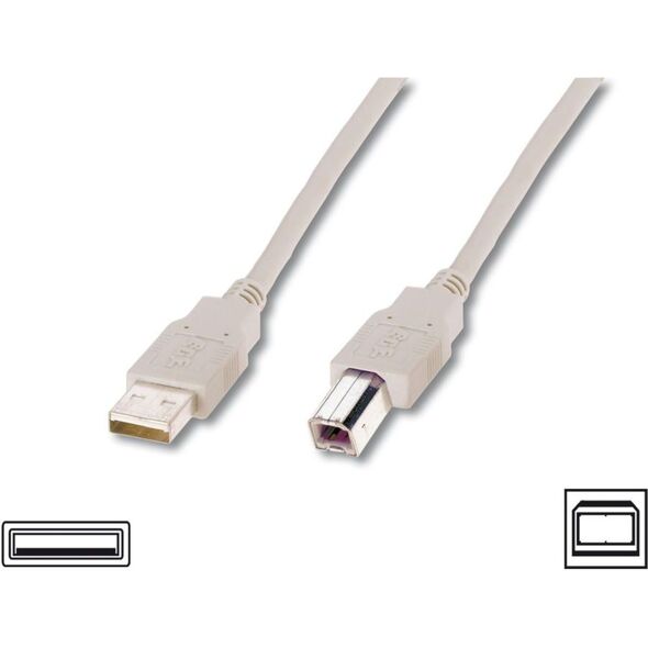 Kabel USB Digitus USB-A - micro-B 1.8 m Czarny (AK-300102-018-S)