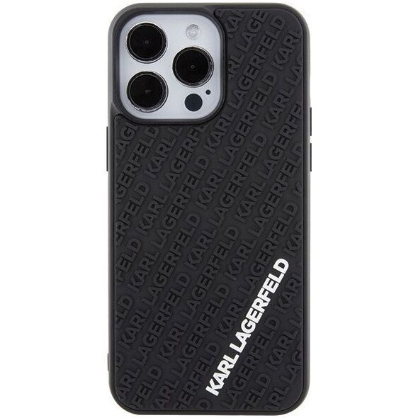 Karl Lagerfeld Karl Lagerfeld KLHCP15X3DMKRLK iPhone 15 Pro Max 6.7" czarny/black hardcase 3D Rubber Multi Logo