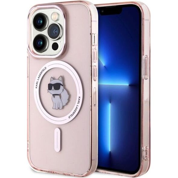 Karl Lagerfeld Karl Lagerfeld KLHMP15XHFCCNOP iPhone 15 Pro Max 6.7" pink/pink hardcase IML Choupette MagSafe