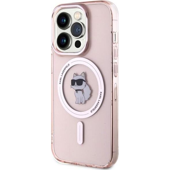 Karl Lagerfeld Karl Lagerfeld KLHMP15XHFCCNOP iPhone 15 Pro Max 6.7" pink/pink hardcase IML Choupette MagSafe