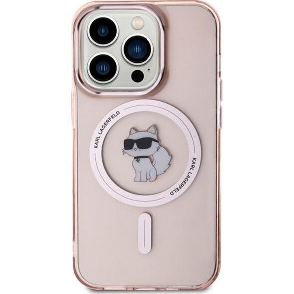 Karl Lagerfeld Karl Lagerfeld KLHMP15XHFCCNOP iPhone 15 Pro Max 6.7" pink/pink hardcase IML Choupette MagSafe