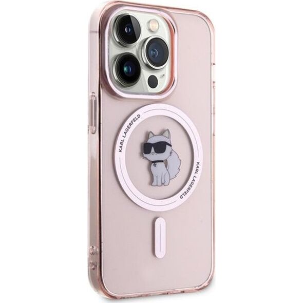 Karl Lagerfeld Karl Lagerfeld KLHMP15XHFCCNOP iPhone 15 Pro Max 6.7" pink/pink hardcase IML Choupette MagSafe