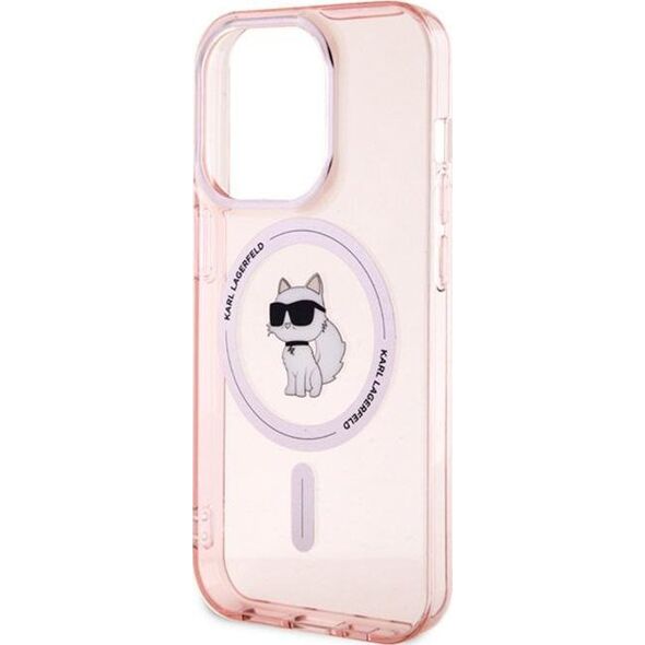 Karl Lagerfeld Karl Lagerfeld KLHMP15XHFCCNOP iPhone 15 Pro Max 6.7" pink/pink hardcase IML Choupette MagSafe