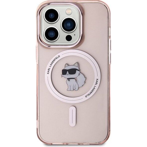 Karl Lagerfeld Karl Lagerfeld KLHMP15LHFCCNOP iPhone 15 Pro 6.1" różowy/pink hardcase IML Choupette MagSafe NoSize