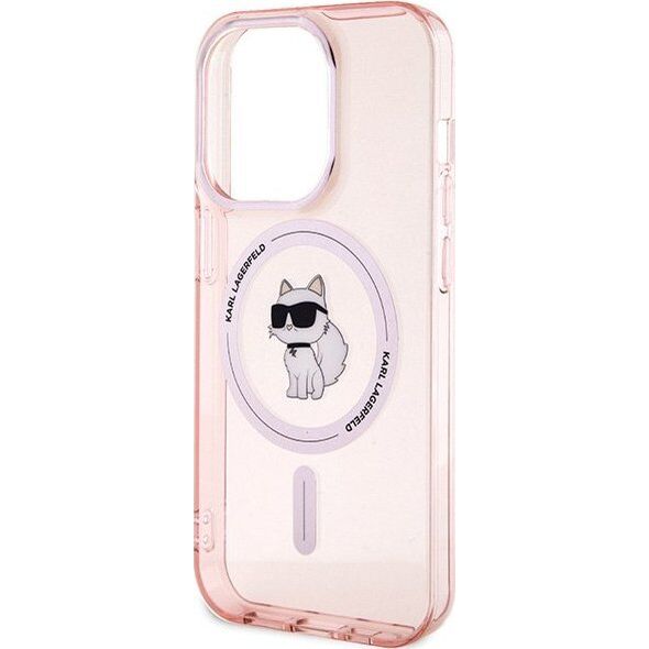 Karl Lagerfeld Karl Lagerfeld KLHMP15LHFCCNOP iPhone 15 Pro 6.1" różowy/pink hardcase IML Choupette MagSafe NoSize