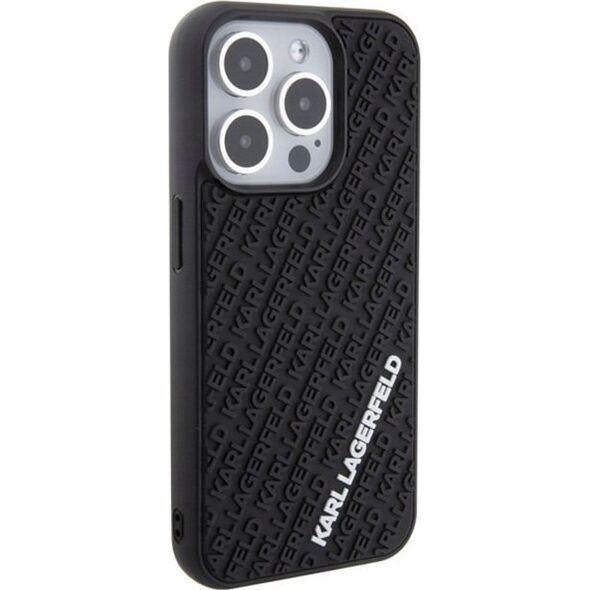 Karl Lagerfeld Karl Lagerfeld KLHCP15L3DMKRLK iPhone 15 Pro 6.1" black/black hardcase 3D Rubber Multi Logo