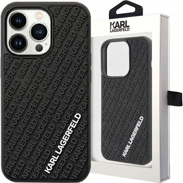 Karl Lagerfeld Karl Lagerfeld KLHCP15L3DMKRLK iPhone 15 Pro 6.1" black/black hardcase 3D Rubber Multi Logo