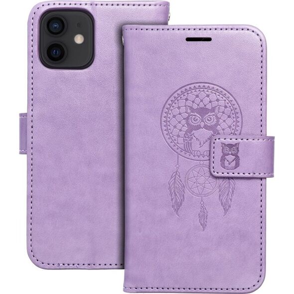 OEM Kabura MEZZO Book do IPHONE 12 / 12 Pro łapacz snów fioletowy