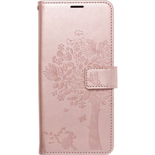 OEM Kabura MEZZO Book do SAMSUNG A55 5G drzewo złoty róż