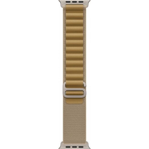 49mm Tan Alpine Loop - Medium - Natural Titanium Finish