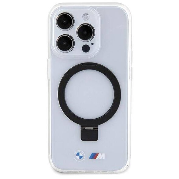 Original Case APPLE IPHONE 15 PRO BMW Hardcase Ring Stand M Collection MagSafe (BMHMP15LURST) transparent 3666339199630