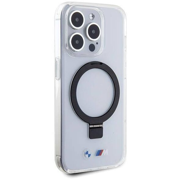 Original Case APPLE IPHONE 15 PRO BMW Hardcase Ring Stand M Collection MagSafe (BMHMP15LURST) transparent 3666339199630