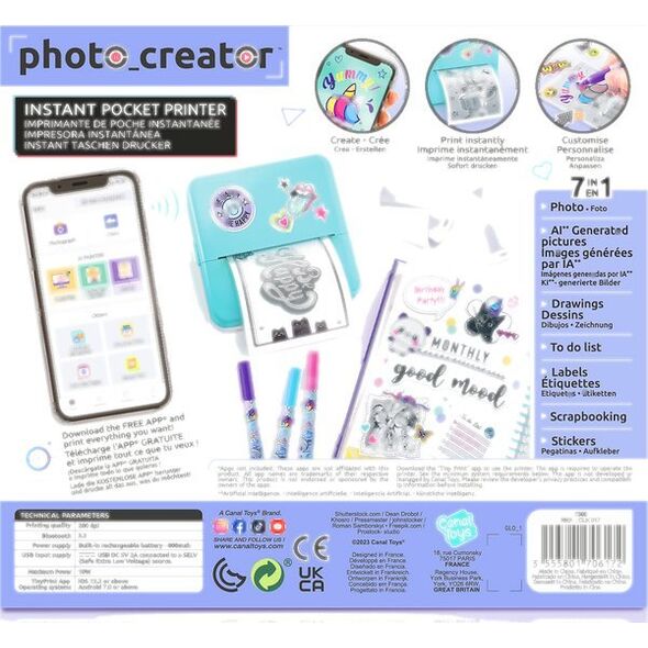 Canal Toys PHOTO CREATOR Instant Pocket Printer