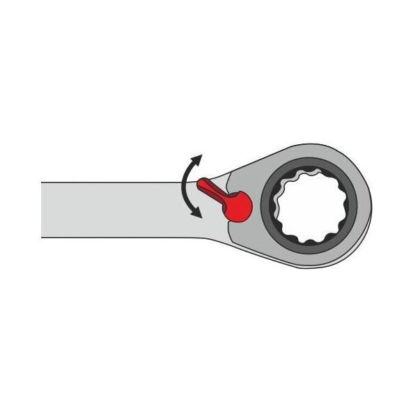 AWTools Klucz płasko-oczkowy z grzechotką 17mm (AW40534)