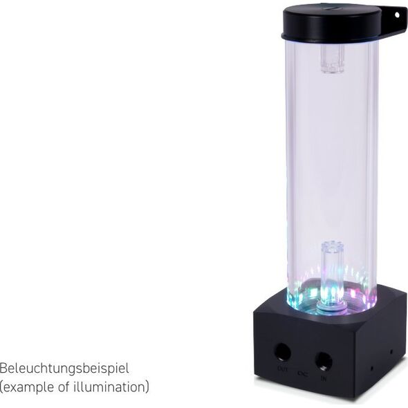 Alphacool Alphacool Core 200 Aurora ARGB Ausgleichbehlter mit VPP Pumpe, Acryl - schwarz