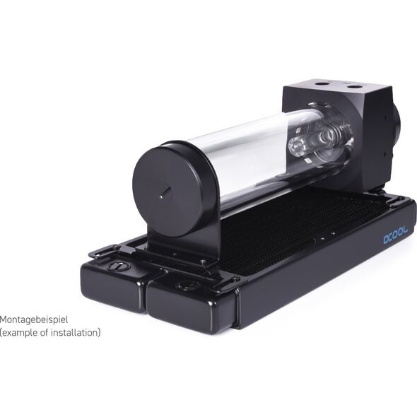 Alphacool Alphacool Core 200 Aurora ARGB Ausgleichbehlter mit VPP Pumpe, Acryl - schwarz