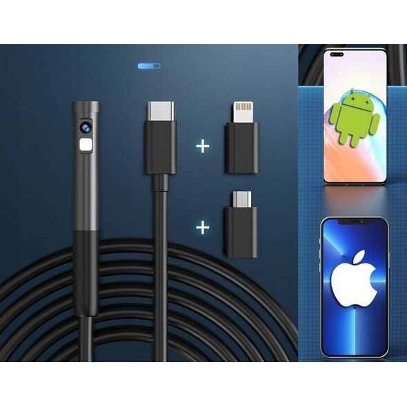 Inskam Kamera INSPEKCYJNA DUO ENDOSKOP 2M 7LED 2xFHD WIFI