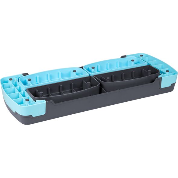 Rebel Step do aerobiku i ćwiczeń fitness, 3 stopnie, szaro-niebieski, REBEL ACTIVE