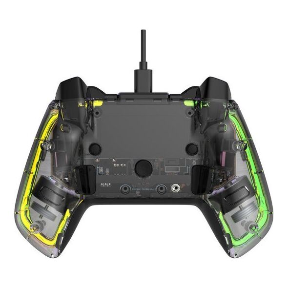 Pad Canyon CANYON GPW-02, Bluetooth Controller with built-in 800mah battery, BT 5.0, 2M Type-C charging cable , Bluetooth Gamepad for Nintendo Switch / Android / Windows ( RGB Lighting ),152*110*55mm, 232g, black