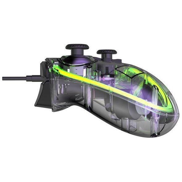 Pad Canyon CANYON GPW-02, Bluetooth Controller with built-in 800mah battery, BT 5.0, 2M Type-C charging cable , Bluetooth Gamepad for Nintendo Switch / Android / Windows ( RGB Lighting ),152*110*55mm, 232g, black