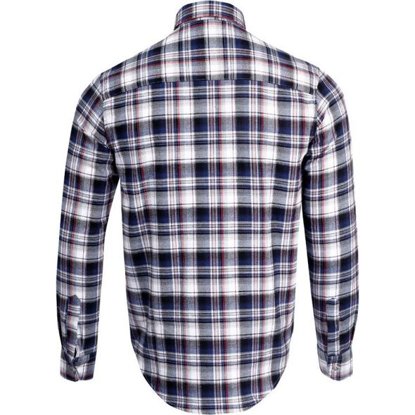Lahti Pro Koszula flanelowa bawełniana szaro-czarna w kratę rozmiar L (L4180403)