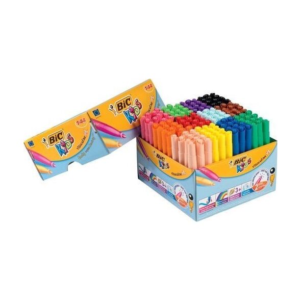Bic BIC 107457, Medium, Bullet tip, Multicolour, Round, 144 pc(s), Cardboard box