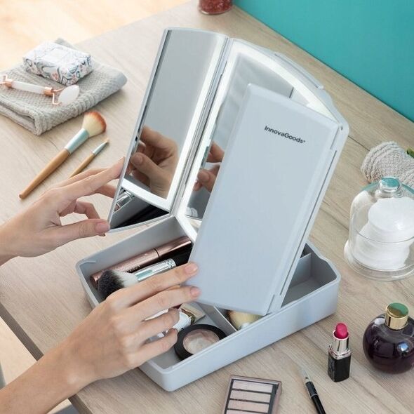 InnovaGoods InnovaGoods Składany Organizer na Kosmetyki LED