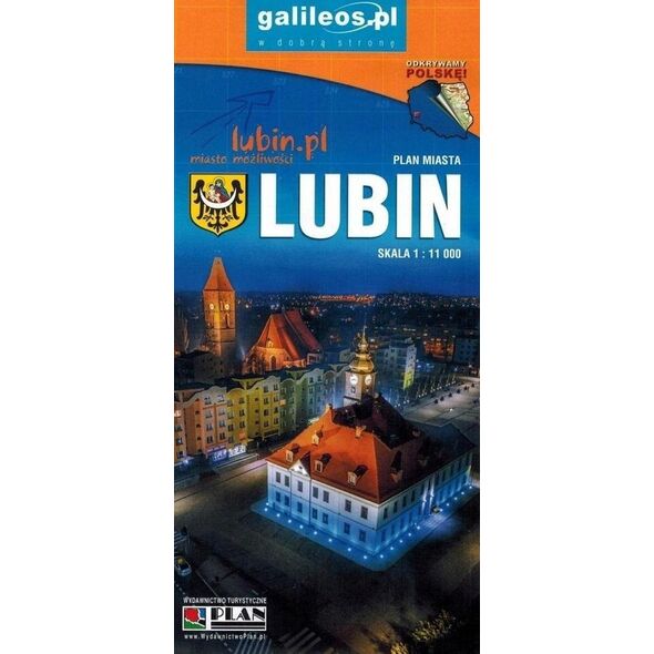 Plan Mapa turystyczna - Lubin, Powiat Lubiński w.2022