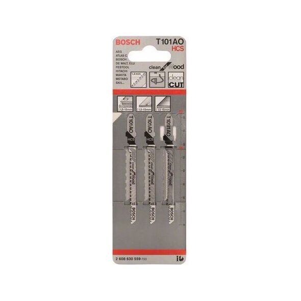 Bosch Brzeszczot do wyrzynarek T 101 AO 83mm 3szt. (2608630559)
