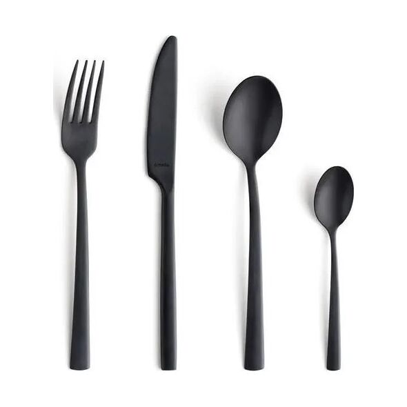 Amefa Manille 9035 - 16-pc set in vintage box - black-stonewash
