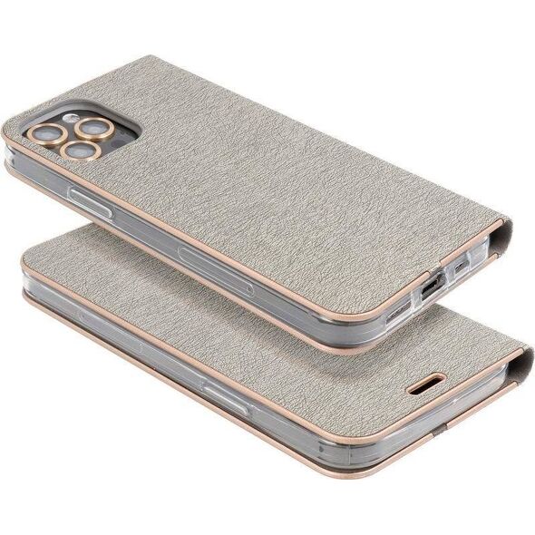 ForCell Kabura Forcell LUNA Book Gold do SAMSUNG Galaxy A12 srebrny