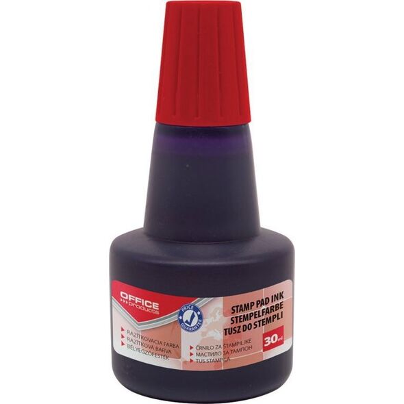 Office Products Tusz do pieczątek OFFFICE PRODUCTS, 30ml, czerwony