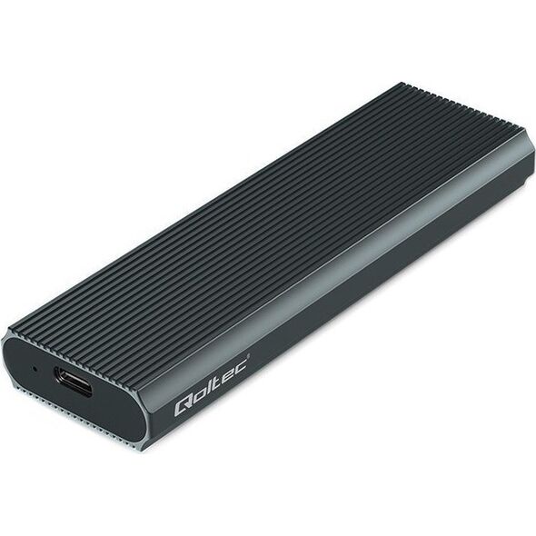 Kieszeń Qoltec Obudowa na dysk M.2 SSD | NVMe | PCIe | USB3.1 | 10Gb/s | 4TB | Grafit