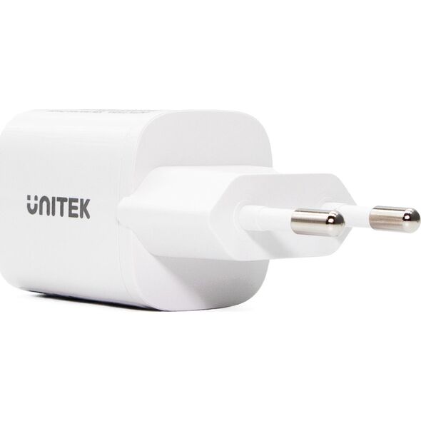 Ładowarka Unitek Unitek Ładowarka sieciowa 1x USB-A 1x USB-C QC PC 3.0 33W biała