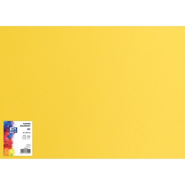 Oxford Karton Oxford A1 160g żółty, ŻÓŁTY