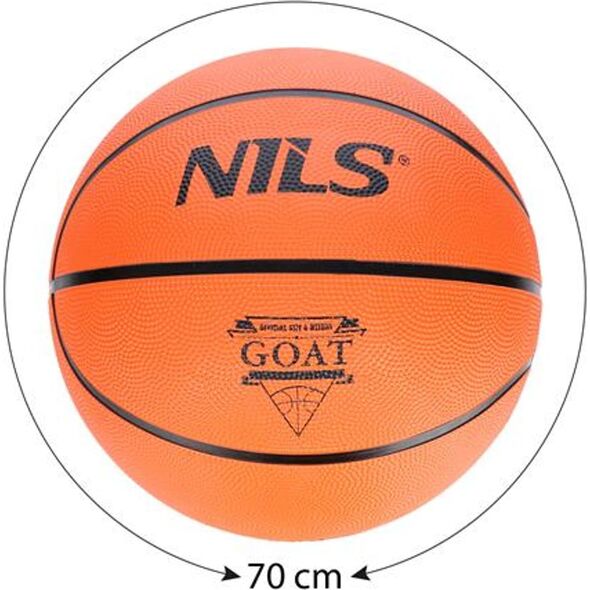 Nils Extreme NPK252 PIŁKA DO KOSZYKÓWKI POMARAŃCZOWA GOAT 5 NILS