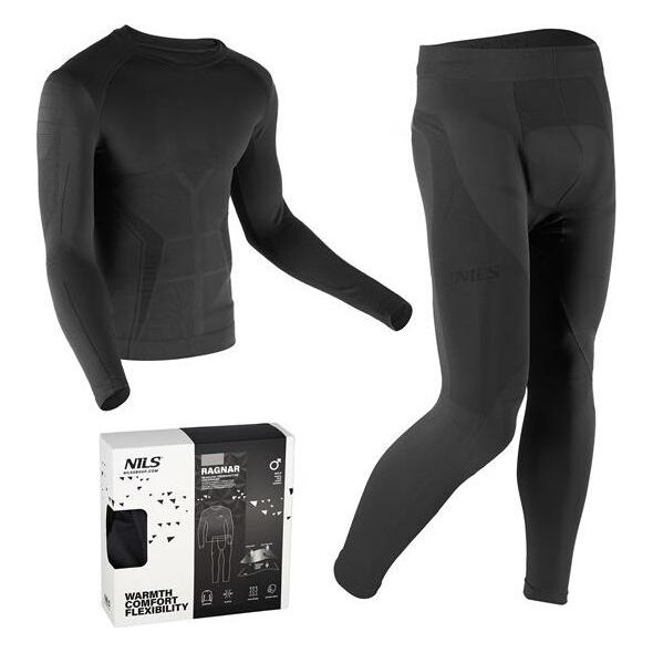 Nils Extreme BTZ0060 BIELIZNA TERMOAKTYWNA CZARNA MĘSKA ZESTAW 2XL/3XL RAGNAR NILS