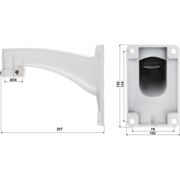 Kamera IP Omega KAMERA IP SZYBKOOBROTOWA ZEWNĘTRZNA OMEGA-AI50P18-15 - 5&nbsp|Mpx 5.35&nbsp|... 96.3&nbsp|mm