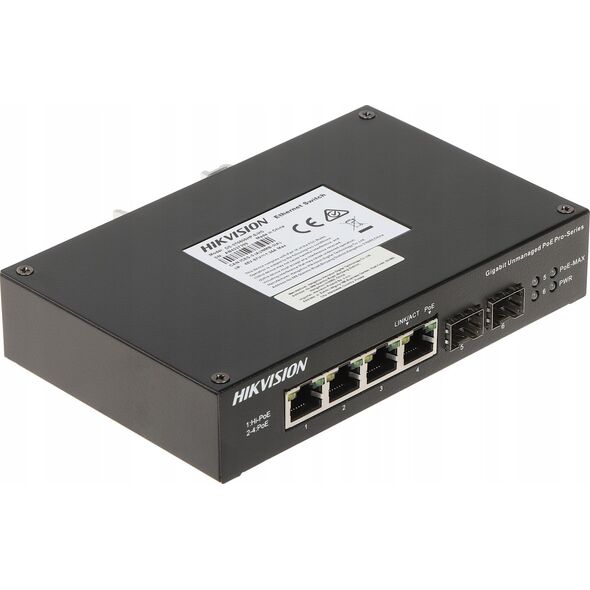 Switch Dahua Technology SWITCH POE DS-3T0506HP-E/HS 4-PORTOWY SFP Hikvision