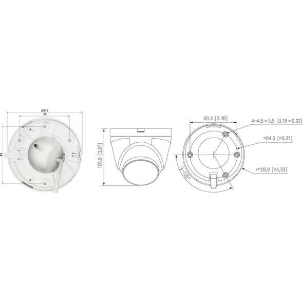 Kamera IP Dahua Technology KAMERA IP IPC-HDW1239V-A-IL-0360B Smart Dual Light - 1080p 3.6mm DAHUA