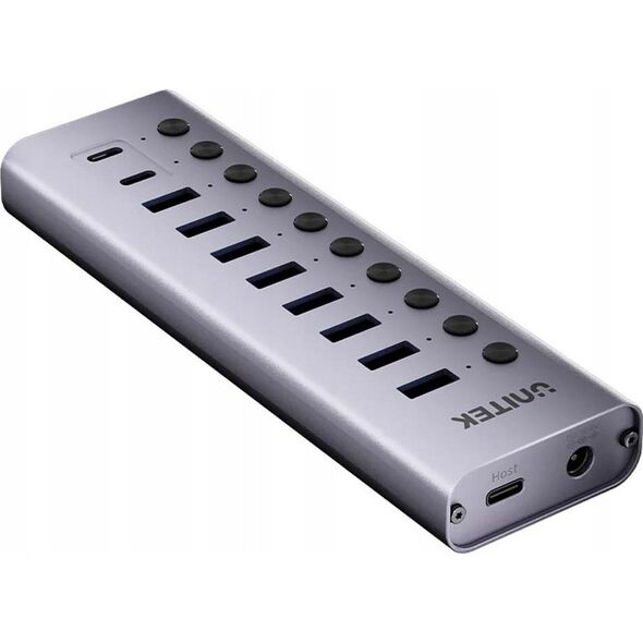 HUB USB Unitek Unitek Hub USB C/USB A 10w1 5Gbps z włącznikami portów