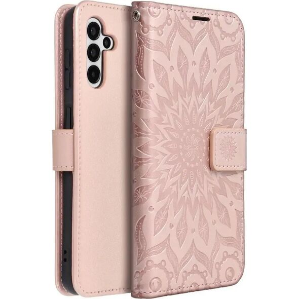 ForCell Kabura Forcell MEZZO Book do SAMSUNG A13 5G mandala złoty róż