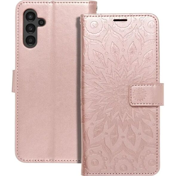 ForCell Kabura Forcell MEZZO Book do SAMSUNG A13 5G mandala złoty róż