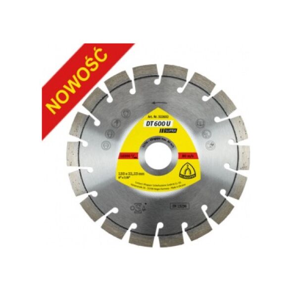 Klingspor Tarcza tnąca diamentowa segmentowa DT 600U 230mm (322634)