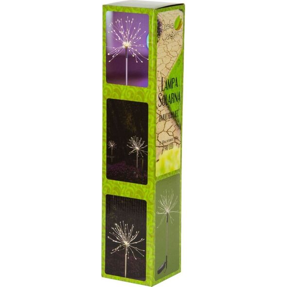 Saska Garden Lampa solarna dmuchawiec Firework 90LED Inox