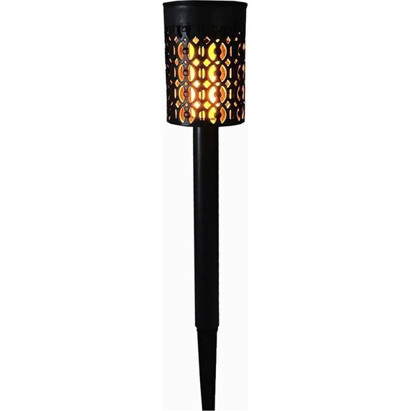 Saska Garden Lampa solarna pochodnia efekt ogień płomień 5.5x36cm 6 led