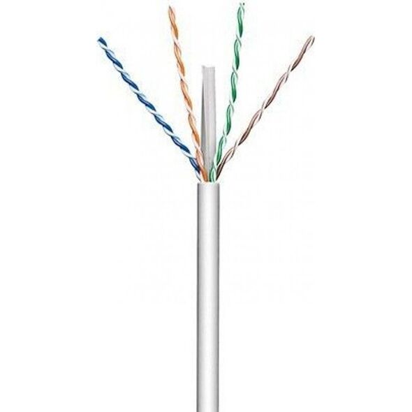 Techly Techly Kabel skrętka Cat6a U/UTP drut miedź 305m szara