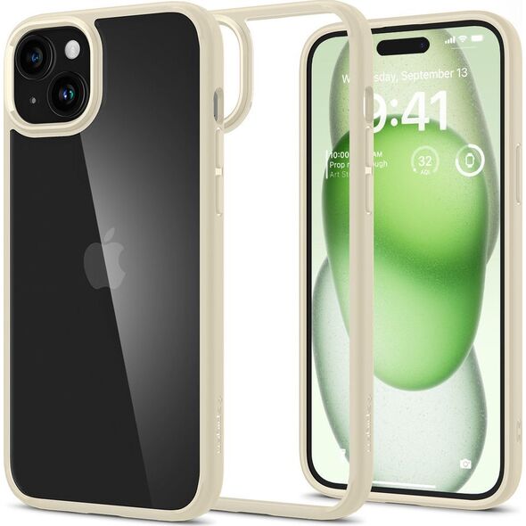Spigen Ultra Hybrid, mute beige - iPhone 15 Plus