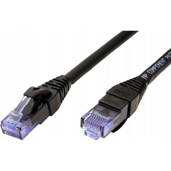 Roline ROLINE - Patch- Cable - RJ- 45 (M) έως RJ- 45 (M) - 20 m - UTP - CAT 6a - χωρίς αλογόνο, διαμορφωμένο, στραγγισμένο - μαύρο (21.15.2759) 5272414 7611990138944